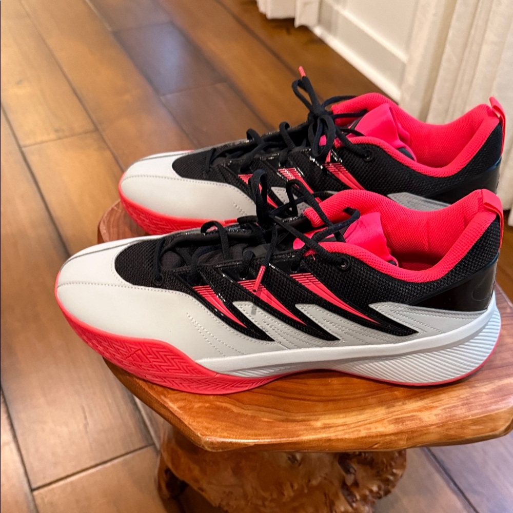 Adidas Dame 3 Black, Gray, and Pink Sneakers